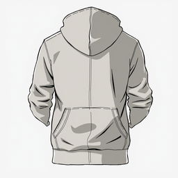 A detailed illustration of a stylish hoodie jacket, showcasing its design, texture, and color