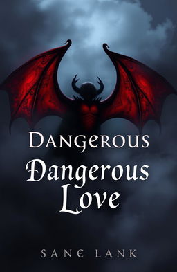 Create a book cover for a dark academia demonic vampire romance novel