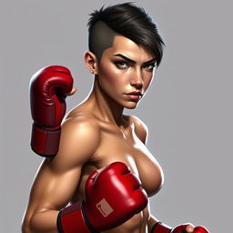 Create an ultra-realistic character named Ariadna Mylonas Ikonomóu, a Greek MMA fighter