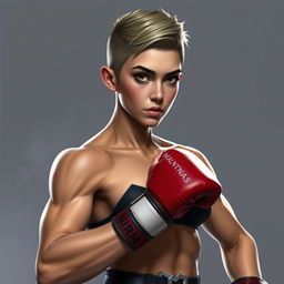 Create an ultra-realistic character named Ariadna Mylonas Ikonomóu, a Greek MMA fighter