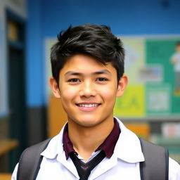 A photo featuring a male student