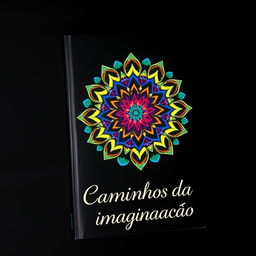 An eye-catching book cover set against a black background, featuring a vibrant, colorful mandala in the center