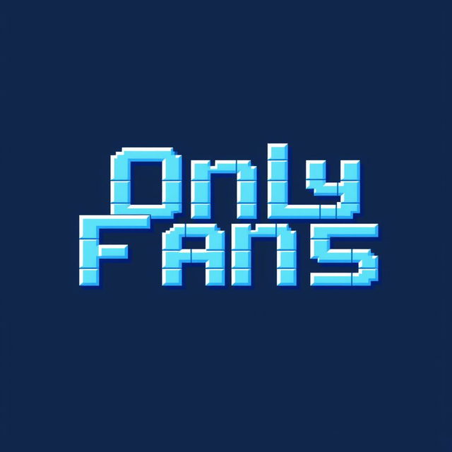 A pixel art design focusing on the letters of 'OnlyFans'