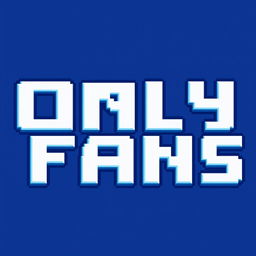 A pixel art design focusing on the letters of 'OnlyFans'