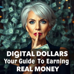 A composition titled 'Digital Dollars: Your Guide to Earning Real Money'