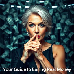 A composition titled 'Digital Dollars: Your Guide to Earning Real Money'