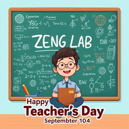 An electronic photo album cover for Teacher's Day, set on September 10, 2024