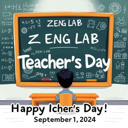 An electronic photo album cover for Teacher's Day, set on September 10, 2024