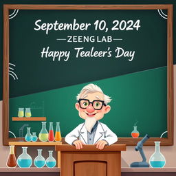 A Teachers' Day themed cover featuring a split theme