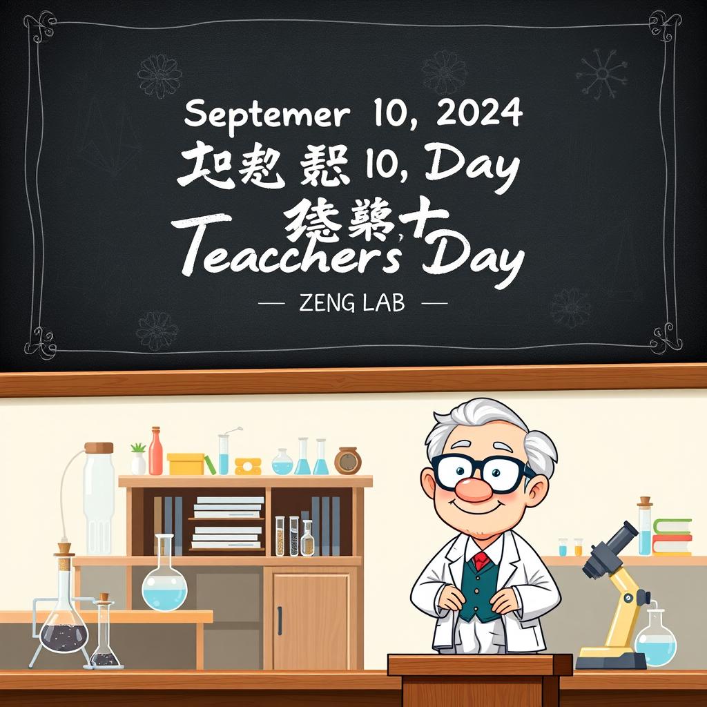 A Teachers' Day themed cover featuring a split theme