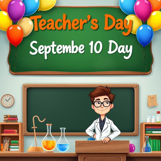 A Teacher's Day themed cover with a delightful and engaging composition