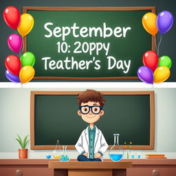 A Teacher's Day themed cover with a delightful and engaging composition