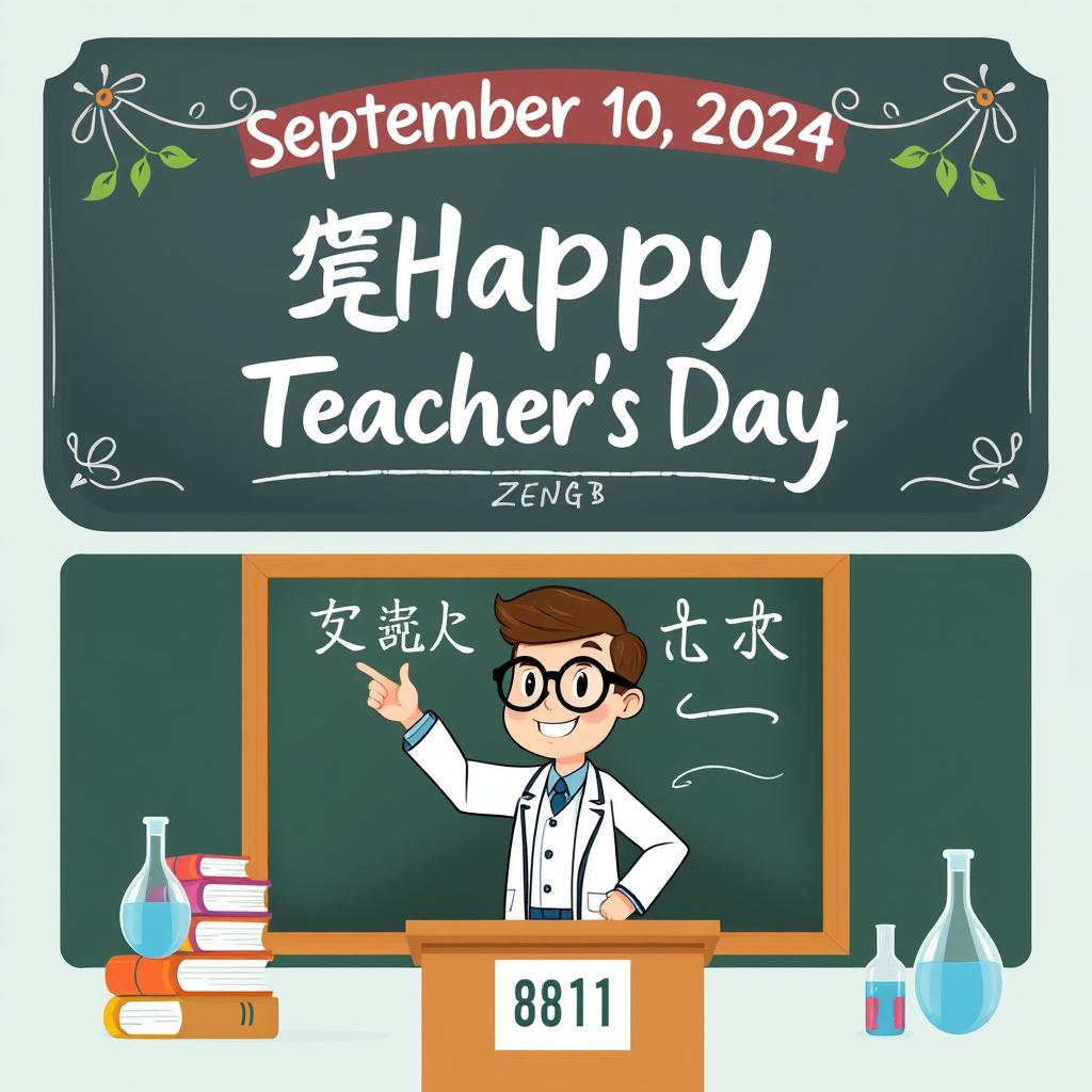 Create a Teacher's Day themed cover