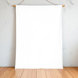 an empty white canvas