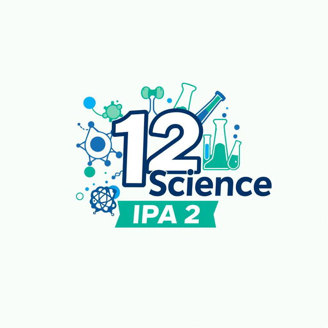 A creative and stylish logo design for Class 12 Science Stream 2