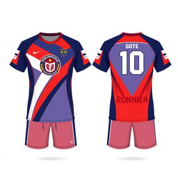 A sports jersey design for the middle school athletic team at SMP Muhammadiyah