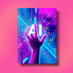 A single, cohesive book cover design inspired by vibrant, modern aesthetics