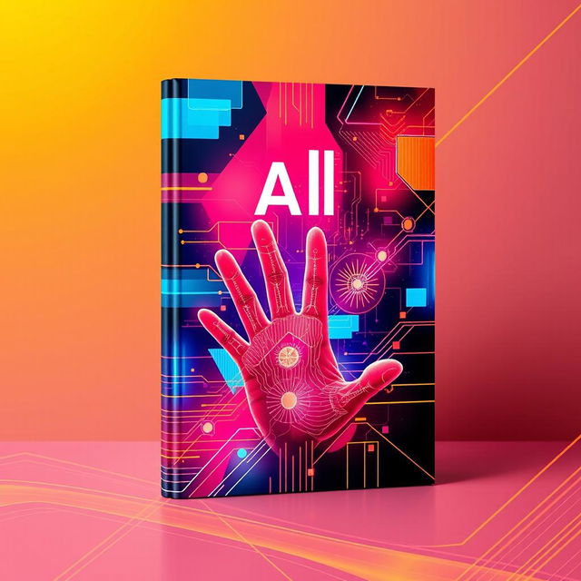 A single, cohesive book cover design inspired by vibrant, modern aesthetics