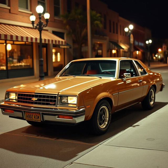 A classic 1985 Chevrolet Nova, showcasing its vintage design with attention to detail