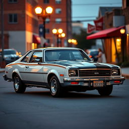 A classic 1980 Chevrolet Nova, featuring its distinct vintage design with attention to detail