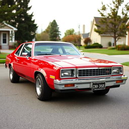 A well-maintained Chevrolet Chevy or Nova from 1980, showcasing classic American car design