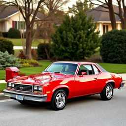 A well-maintained Chevrolet Chevy or Nova from 1980, showcasing classic American car design