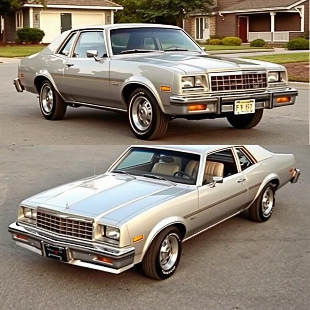 A classic Chevrolet Chevy Nova 1980 with a 4-door configuration, exemplifying vintage American car design