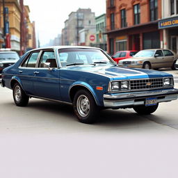 A sleek Chevrolet Chevy Nova 1980 sedan, showcasing the elegance and design of classic American automobiles