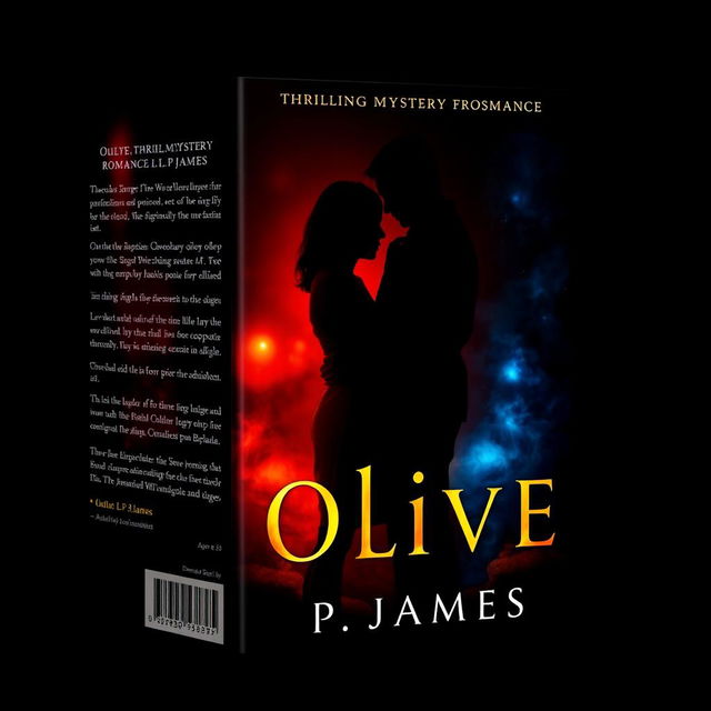 A captivating book cover for a thrilling mystery romance novel titled "Olive" by author L