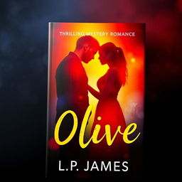 A captivating book cover for a thrilling mystery romance novel titled "Olive" by author L