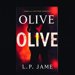 A captivating book cover for a thrilling mystery romance novel titled "Olive" by author L