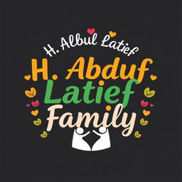 Family gathering t-shirt design featuring the text 'H