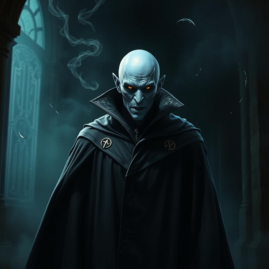 A fantastical reinterpretation of Voldemort with a unique appearance