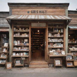 A collection of diverse stores scattered in various locations. Each one boast a unique design and setting, from a quaint book store in a bustling city to a rustic general store in a quiet countryside.