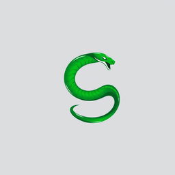 A modern and sleek logo featuring a green viper snake elegantly coiled to form the shape of a tennis ball