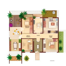 Design a 3-bedroom, hall, and kitchen (3BHK) residential layout within a 300 yard area, utilizing comfort, functionality, and spaciousness.