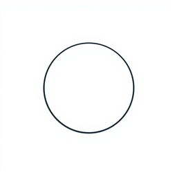 A perfect circle with a clean, smooth edge and a diameter of 201 pixels