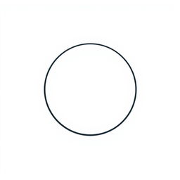 A perfect circle with a clean, smooth edge and a diameter of 201 pixels