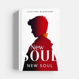 Cover for the book "New Soul" featuring the profile silhouette of two men, creatively superimposed on each other