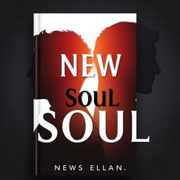 Cover for the book "New Soul" featuring the profile silhouette of two men, creatively superimposed on each other