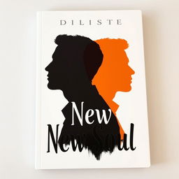 Cover for the book "New Soul" featuring the profile silhouette of two men, creatively superimposed on each other