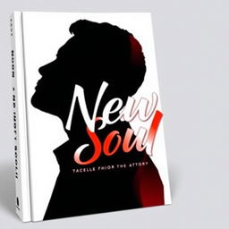 Cover for the book "New Soul" featuring the profile silhouette of two men, creatively superimposed on each other