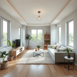 A cozy living room design measuring 4 meters by 3 meters