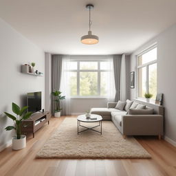 A cozy living room design measuring 4 meters by 3 meters