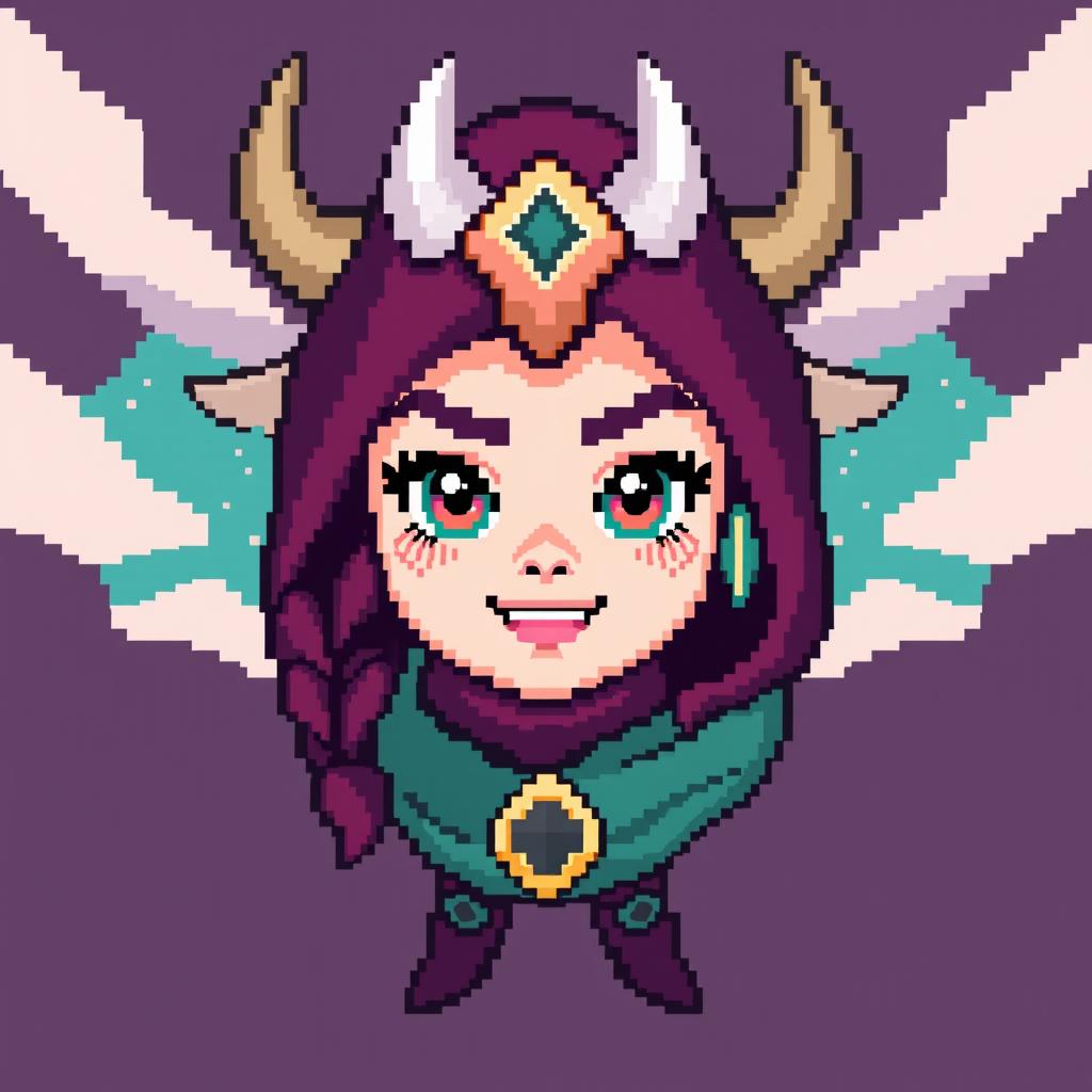 Create a pixel art image of the Dota 2 hero Hoodwink