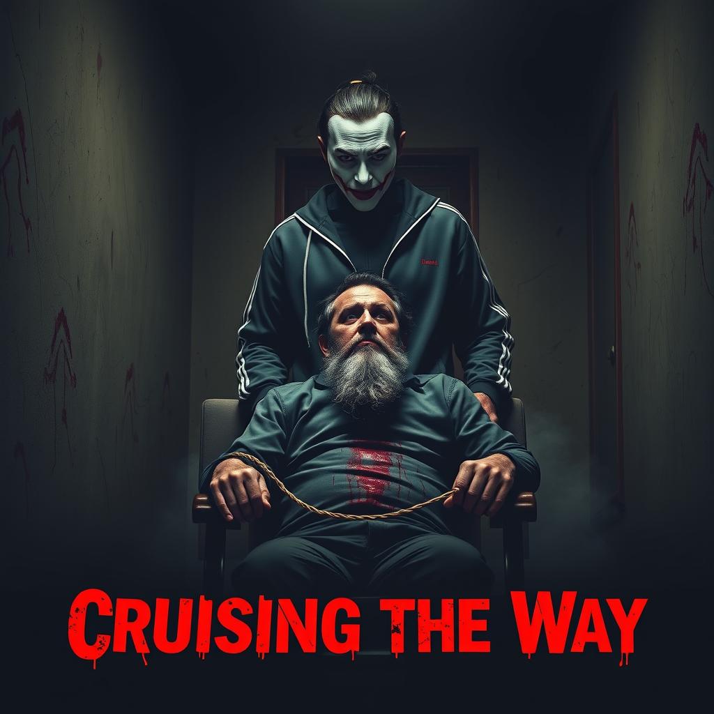 An intense and gritty movie poster for 'Cruising The Way'