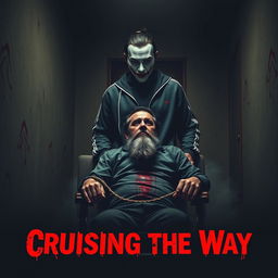 An intense and gritty movie poster for 'Cruising The Way'