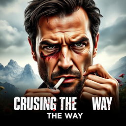 An intense and gritty movie poster for 'Cruising The Way'