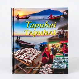 A vibrant and captivating book cover composition featuring a picturesque scene from the village of Tapuhahi in Rumbia Tengah District, Bombana Regency