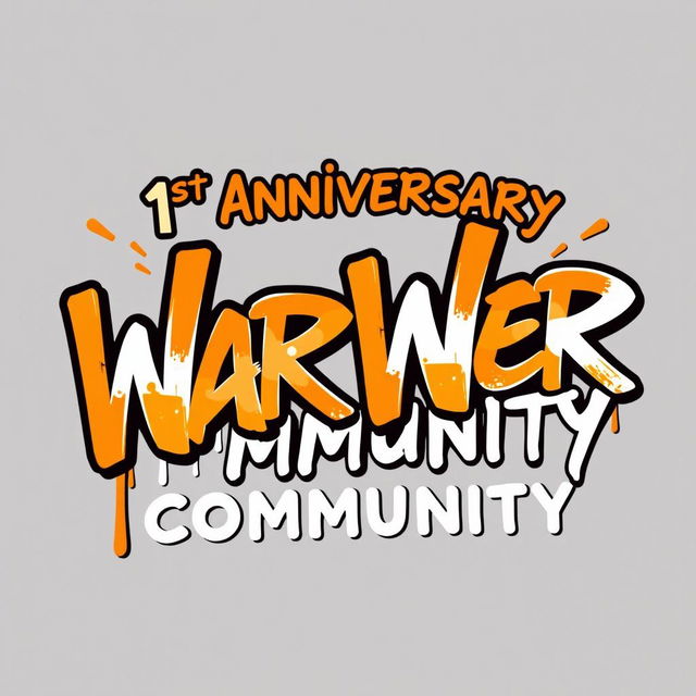 A creative design for the 1st anniversary of 'War Wer Community'